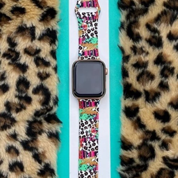 NEW Colorful Leopard Luxury Apple Watch Band main image 4